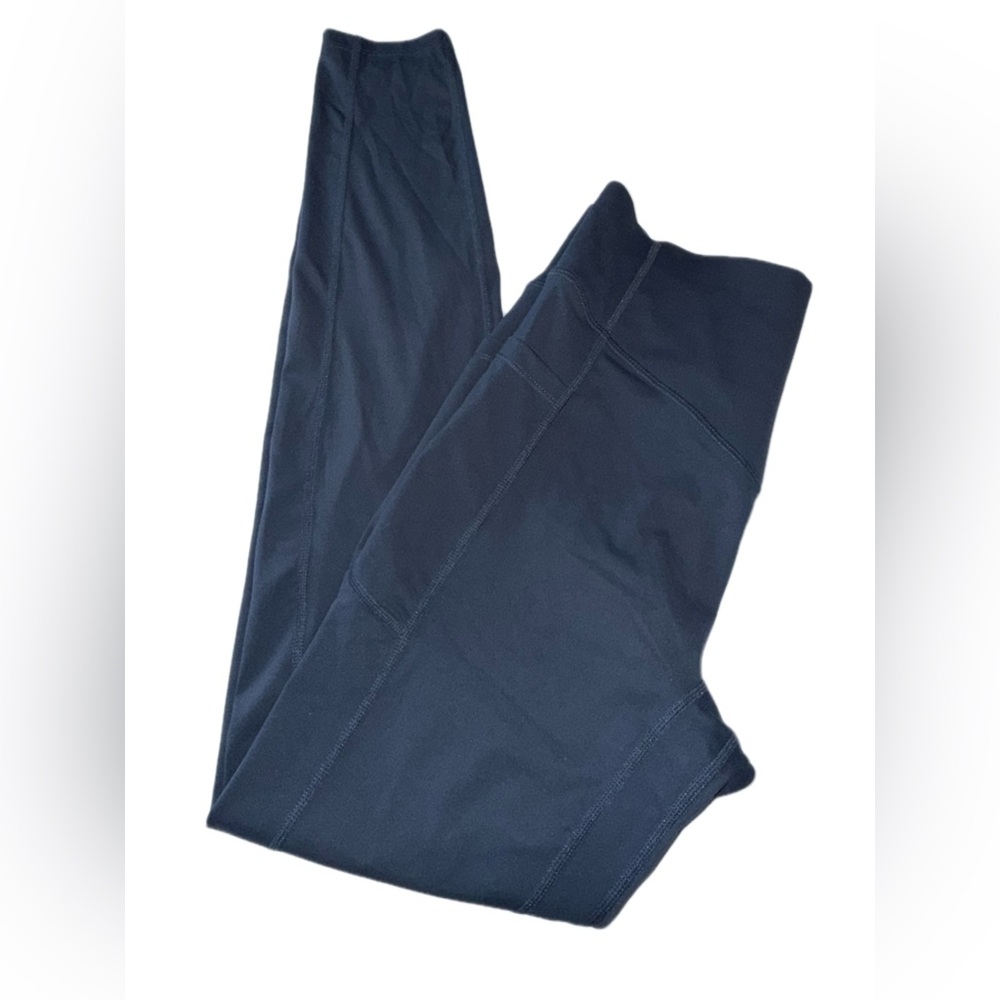 HALARA Navy High-Waist Scrunch Back Leggings with Side Pockets - Picture 2 of 7